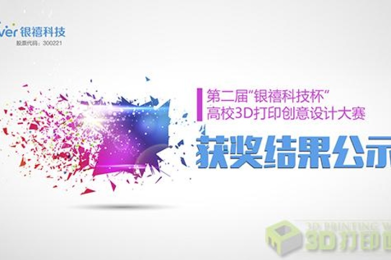 花落谁家 ——第二届“银禧科技杯”高校3D打印创意设计大赛结果揭晓