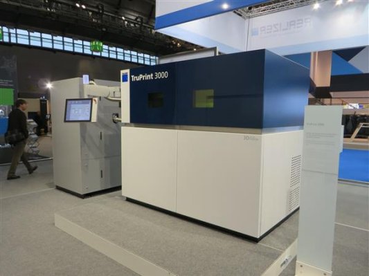 通快将推出其最大金属3D打印机Truprint 3000
