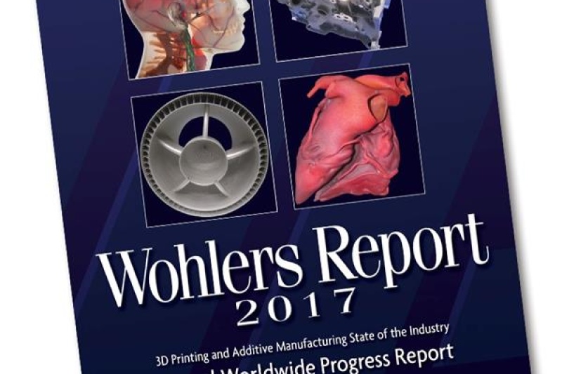 2017年Wohlers报告：2016年3D打印行业增长17.4%，市值为60.63亿美元。