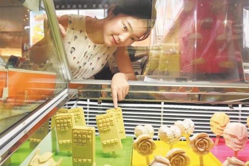 3D打印冰激凌的商机到了？武汉商场每支卖24~35元