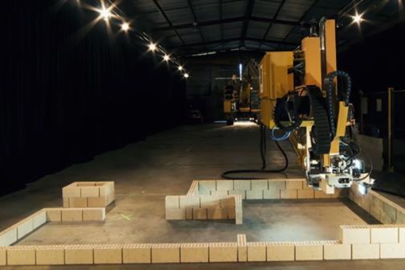 巨头“卡特彼勒”投资开发3D打印砌砖机器人，造房快4倍